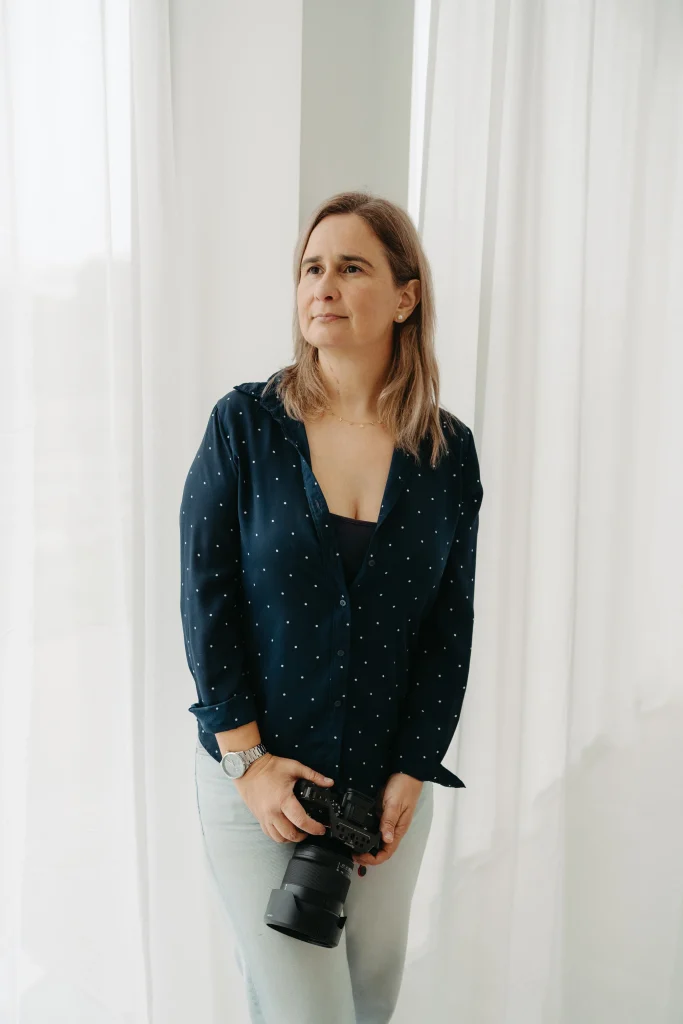 Portrait of a Portugal-based photographer showcasing confidence, authenticity, and a calm professional presence